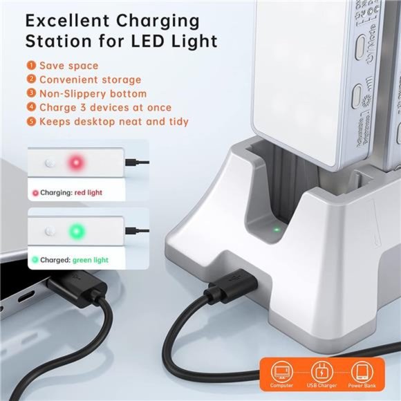 LED Closet Light, 30LEDs Dimmer Rechargeable Motion Sensor6 Pcs - Picture 3 of 6